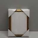 upsimples 5x7 Picture Frame with Real Glass, Ornate Vintage 5 x 7 Photo Frames for Wall Decor or Tabletop Display, Gold, 2 Pack