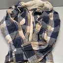 WINDFIT Women's Full Zip Fleece Flannel Jacket Plaid Sherpa Lined Jacket for Women L