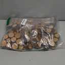 100 Pack Rustic Wooden Place Card Holders with 100 Kraft Cards, Table Number Holder, Photo Display Stand, Memo Card, Food Label Holder for Wedding, Party, Craft