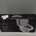 Ultra-Slim Bidet Attachment, Posterior&Feminine Wash-(Retractable Dual Nozzles), (White)