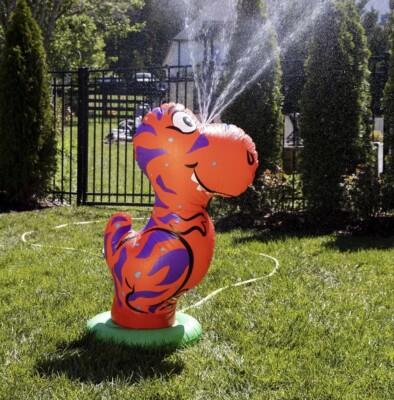 Dino Sprinkler Inflatable Flexifloaties Red Green Dinosaur Water Play Toy Summer Dino Sprinkler Inflatable Flexifloaties Red Green Dinosaur Water Play Toy Summer