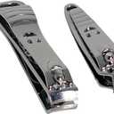 DragonFruitee Premium Nail Clippers for Fingernail and Toenail, Carbon Stainless Steel Nail Cutter with Durable and Long-Lasting Razor Sharp Blade - Chrome Finish