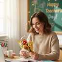 Crochet Flowers Sunflower Artificial Flowers, Handmade Knitted Faux Flower Included Gift Bag & Greeting Card for Birthday Gifts, Home Decoration, Gifting to Friends and Family