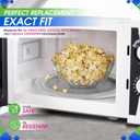 Microwave Plate Replacement 12.5 for GE WB39X10003 Samsung DE74-20015G Microwave Glass Plate - Rotating Glass Microwave Turntable Plate Oven Spinning Dish Tray For Better Reheating and Cooking