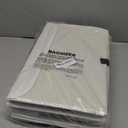 Large 22 Quart Linen Fabric Foldable Storage Bin Cube Organizer Basket with Flip-Top Lid & Handles, Clothes Blanket Box for Home, Office, Closet, Gray & White, 4 Pack 14.6 x 9.5 x 9.5