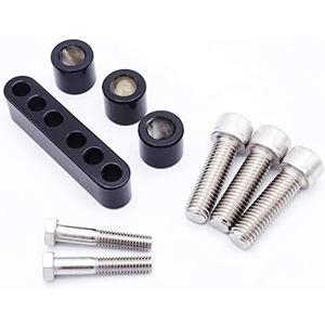 Floorboard 3/4'' Extension Kit Driver Footrest Outward Spacer Compatible with Harley Davidson Touring Road King Road Glide Street Glide FLH FLT 1983-2008