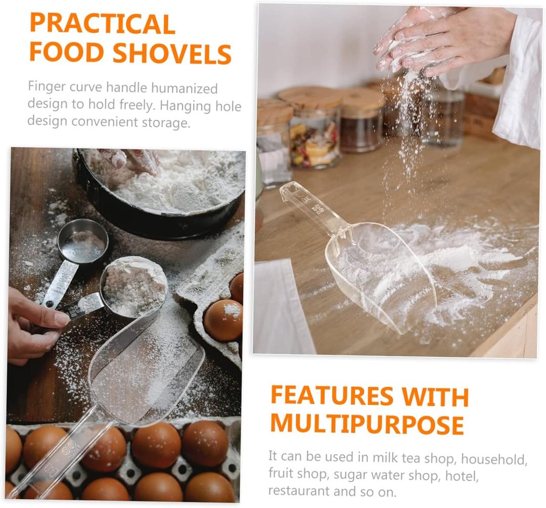Thickened Acrylic Ice Scoop