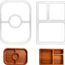 2 Pcs 2 Styles 5mm Thick Valet Tray Router Templates, Valet Tray Wood Craft Tools Tracing Guide, Kitchen Tracing Guide Tools for Woodworking