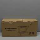 Fandature Folding Luggage Rack for Guest Room, Metal Foldable Suitcase Stand Holder with Metal Shelf for Bedroom, Black, 1 pack