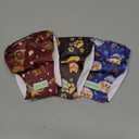wegreeco Washable Male Dog Belly Band (Stylish Pattern)- Pack of 3 - Washable Male Dog Belly Wrap, Dog Diapers Male (Funny Dogs, X-Small) (X-Small (9" to 11"))