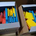 2 x6 Pack Classroom Caddy, Plastic Caddies with Handle & Removable Dividers