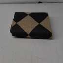 Lahome Checkered Easy Jute 3x5 Outdoor Patio Rug, Washable Rugs for Entryway Diamond Indoor Outdoor Living Room Carpet, Farmhouse Neutral Non Slip Black Door Carpet for Backyard Bedroom (Black/Checkerboard -2)