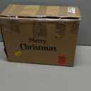 2 Set 30 Inch Christmas Urn Fillers, Outdoor Christmas Tree Pre-Lit LED Pre-Decorated with Pine Cones Red Berries Balls, Artificial Christmas Porch Decor for Yard, Garden, Pathway