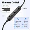 USB C Headphones for Samsung S26 S25 S24 S23 S22 A16 A56 Wired Earbuds USB C Magnetic in-Ear Type C Earphone with Mic Volume Control Stereo Noise Canceling Headphones for iPhone 17 16 15 Pro Max Pixel