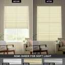 Lazblinds Upgraded Top Down Bottom Up (TDBU) Honeycomb Blinds, No Drill No Tools Easy Install Cordless Cellular Shades for Windows 32" W x 64" H, White - Light Filtering