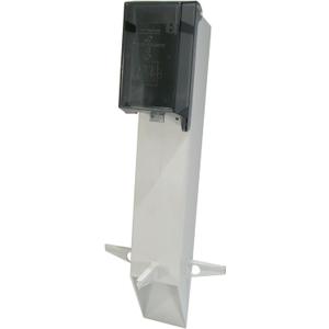 GPD19W-1 Gard-N-Post Low-Profile Outdoor Landscape Lighting Post Enclosure with Outlet Cover, 19.5-Inch, White, 1-Pack