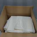 10-Pack Ivory Tablecloths for Rectangle Tables, 60 x 102 Inches, Stain-Resistant Polyester Fabric for 6 Foot Tables - Washable Table Covers for Weddings, Banquets, Birthday Parties, Events