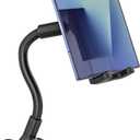 Z Fold Exercise Bike Holder, Metal Gooseneck - Spin Bike Folding Phone Holder, Peloton/Treadmill Phone Tablet Clamp Holder for Galaxy Z Fold 7 6 5 4 3 2, Pixel Fold, Galaxy Tab, 4-13" Device