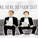 Bolcagob We're Here to Fuck Shit Up Flag 2x3FT Double Printed Step Brothers The Interview Funny Flag Tapestry Dorm Room Home College Decor 4 Shiny Brass Grommets 100% Polyester (2x3FT)