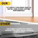 Door Draft Stopper,Door Sweep for Bottom of Door,Weather Stripping Door Seal Draft Guard Blocker Noise Cold Air Insulation Soundproofing for Exterior Interior Home Improvement(White, 39")