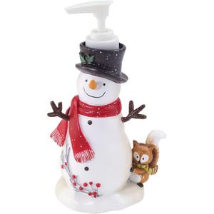 Avanti Linens - Soap Dispenser/Lotion Pump, Durable Bathroom Accessories, Guest Bathroom Essentials, Holiday Home Decor (Friends Gather Collection) (Multicolor)
