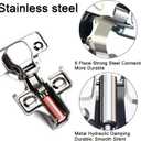 BESTEEL 4 Pack 1/2 inch Overlay Soft Close Cabinet Door Hinges for Kitchen Cabinet Hinge, 100 Degree Opening Angel, Stainless Concealed Kitchen Cabinets Hinge Self Closing with Mounting Screws &Manual