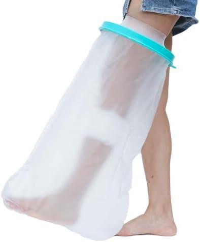 CIVJET Cast Covers for Shower Leg, Waterproof Cast Cover for Showering, Cast Protector for Shower Leg Adult, Shower Boots for Foot After Surgery, Knee, Ankle, Foot (Diameter - 9.8") Extra Large