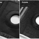 2 x POWERLIX Adjustable Compression Knee Brace for Men & Women, featuring Stabilizers & Patella Support, Optimal Recovery for Knee Pain, Medical Knee Sleeve for Arthritis, Weightlifting, Dance, Running (Large, Black with Strap)