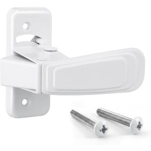 Replacement Screen Door Latch, Heavy Duty Inside Door Handle Compatible with Storm Doors Handle, Interior Latch for Screen and Storm Doors(for Non-Spring Loaded Strike,White)
