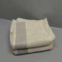 BELIZZI HOME 2 Pack Oversized Cotton Bath Towels, 28x55 inches, Ivory, Ultra Absorbent, Quickdry & Lightweight