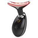 7-in-1 Deplux Face Neck Massager for Skin Care at Home, Facial Massager Glossy Black