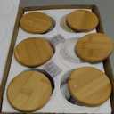 Marbling Ceramic Flower Pot 3.35 Inch Succulent Small Plant Cactus Herbs Planter Ceramic Pot with Drainage Hole Matte Round Container(6 Pcs,Elegance Style)