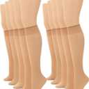 No nonsense Women's Sheer Knee High, Nylons for Women with Comfort Top, Nylon Trouser Stockings, Value Pack