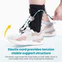 AFO Foot Drop Brace Splint, Adjustable Drop Foot Up Ankle Support for Walking with Shoes, Improve Walking Gait, Fits Right & Left, Women and Men - Black