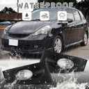 Fog Lights Lamps Assembly For 2006 2007 2008 Honda Fit Driver Passenger Replacement 1 Pair
