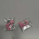 2PCS Pink Rosary Pendant Car Interior Rear View Mirror Charm Auto Decors, Medal and Cross Personalized Hanging Accessories for Women Men (Rose)