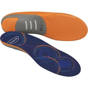 Dr. Scholl's Custom FiT Comfort  Plantar Fasciitis Insoles, Orthotics Shoe Inserts with Arch Support for Men & Women, Suitable for 220+ lbs, Stay on Your Feet All-Day with Optimum Cushioning, CF770 (Men's 10.5-11, Women's 11.5-12, Low Arch)