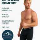 Merino.tech Merino Wool Underwear Mens - 100% Merino Wool Base Layer Boxer Briefs for Men (L)