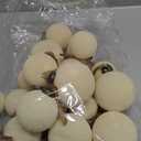 18 Pcs Velvet Christmas Balls Bulk 3.15, 2.76, 2.36 Inch, Flocked Xmas Tree Ball Ornaments Plastic Velvet Christmas Ornaments Xmas Tree Hanging Decoration(Cream White)