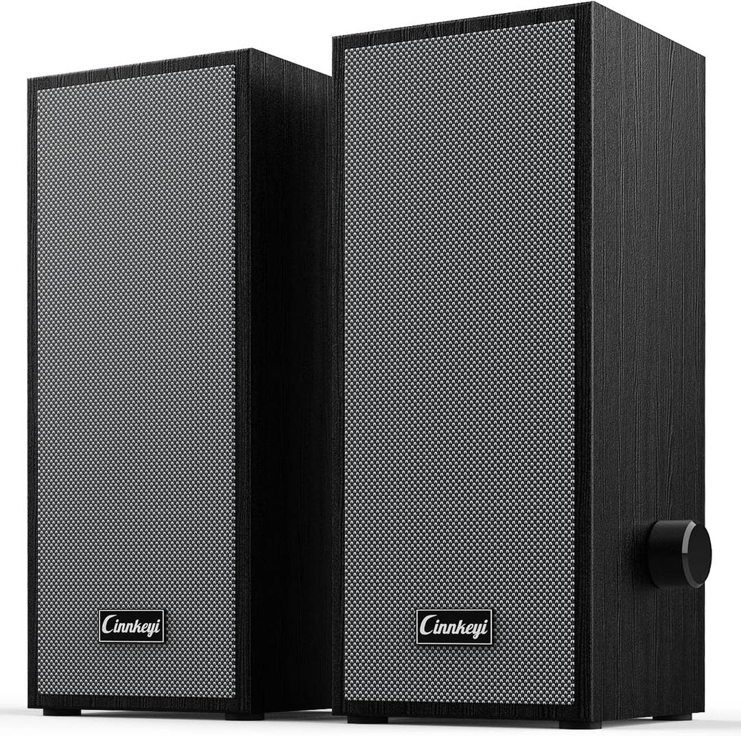 Computer Speakers, 2.0 PC Speakers,Small Laptop Speakers with Bluetooth/USB/USB-C Input, Suitable for Desktop/Computers/Laptops