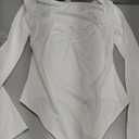 FeelinGirl Shapewear Bodysuit for Women Long Sleeve Tummy Control Body Suits Seamless Thong Body Shaper (Large, White)