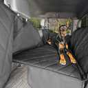 4Knines Back Seat Extender for Dogs, Hard Bottom Waterproof Backseat Protector with EZ Door Guard (Black, XLarge)
