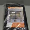 Retractable Screen Door with Sliding Track for 72x80 Inch Doors, Pet-Friendly Magnetic Fiberglass Mesh Screen to Keep Bugs Out, Fully Retractable for Balcony, Patio, French, and Sliding Doors (Black)