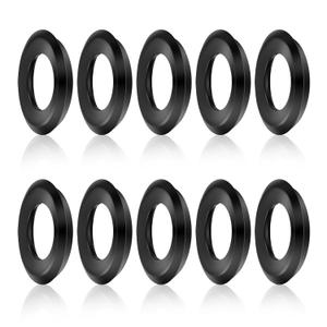 Nuanchu 10 Pcs External Lamp Holder Gasket Black Weatherproof Round Gasket Replacements for Par Lamp Protects Socket from Dirt, Debris