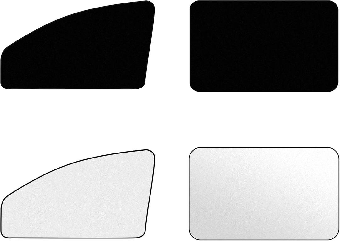 ZATOOTO Car Window Shades Sun Shade for Privacy 4Pack, Car Window Covers 100% Light Blocking for Sleeping & Stay Cool, Reflects Sunlight, Universal Fit (4Pcs set)