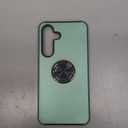 JAME for Samsung Galaxy S25 FE Case, Dual Layer Military Grade Shockproof Cover with Metal Ring Holder Stand Kickstand, Slim Fit Protective Phone Case for Galaxy S25 FE Case 6.7", Alpine Green