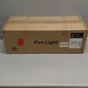 48" Ceiling Fan with Light amd Remote, White Flush Mount Ceiling Fan with 3 Blades,3 Color Light, 6 Speed, Queit DC Motor, for Bedroom/Outdoor/Patios, White