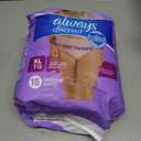 Always Discreet Adult Diapers for Women, Incontinence Underwear, Postpartum Essentials, Disposable Briefs, Max Absorbency, Bladder Leak Protection, Extra Large/XL, 15ct