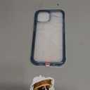 Lifedance Designed for iPhone 14 Case/ iPhone 13 Case, Full-Body Rugged Protective Case with Built-in Screen Protector, 10 FT Military Grade Drop Protection Heavy Duty Shockproof Case, Clear Blue