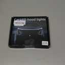 Dynamic Scan Start Up Hood Light Strip Sequential Flowing Turn Signal Lights Flexible DRL Daytime Running Car Led Light Strip Exterior, Dual Color Amber White Switchback 12V 79inch (1 Set)